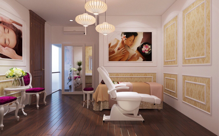 Mẫu Thiết Kế Phào Chỉ Trang Trí Spa Phong Cách Tân Cổ Điển